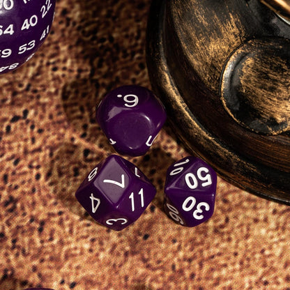 15 Pieces Complete Polyhedral DND Dice Set D3-D100 Spherical D&D Dice Set with Dragon Eye Dice Bag, D100 Dice for RPG Table Games(Black w/Purple Numbers)