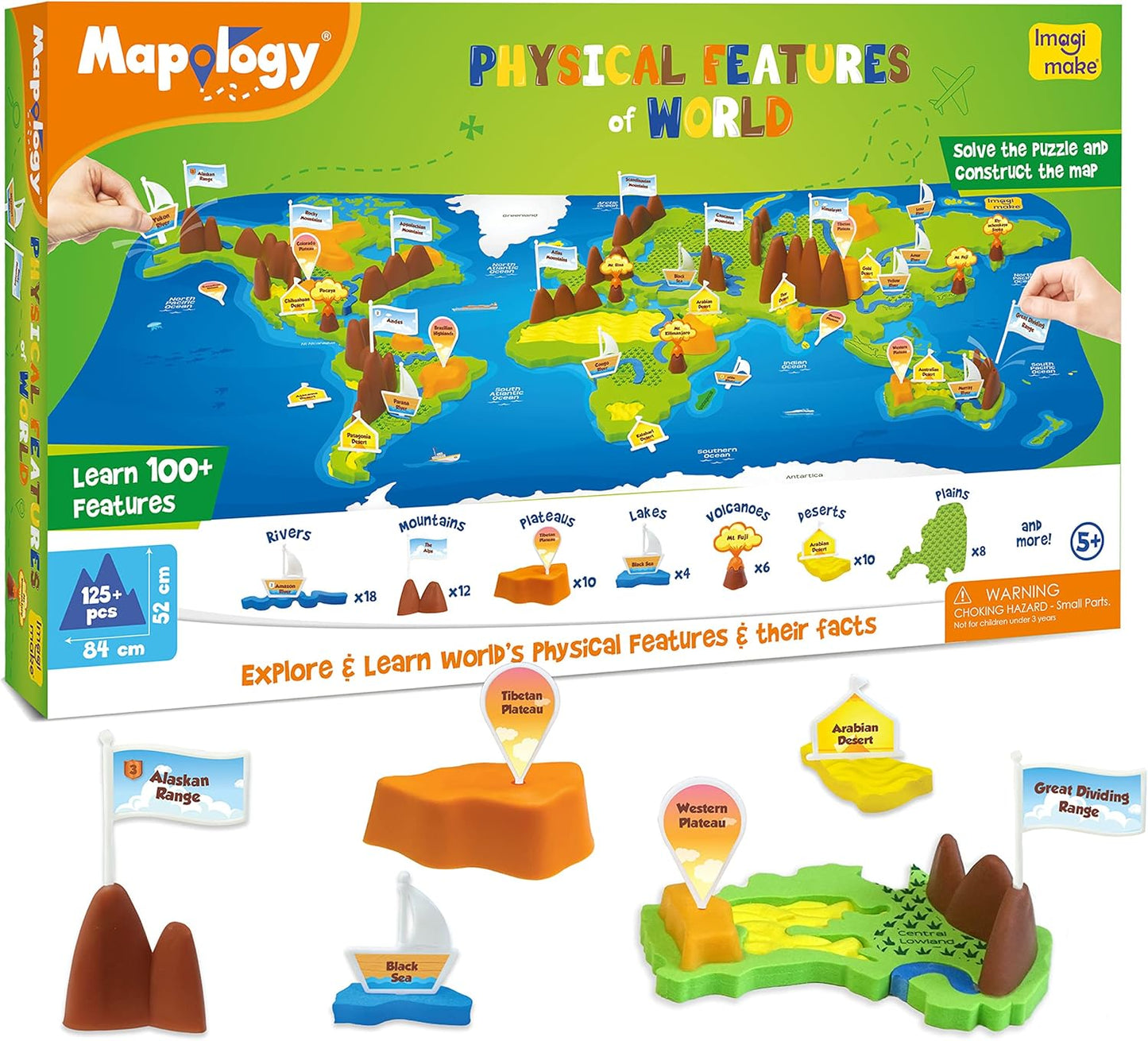 Imagimake Mapology Solar System for Kids | Educational Toys for Kids 5-7 | Space Toys | Puzzles for Boys & Girls Ages 4-8 | 6 Year Old Boy Gifts & Girl Gifts