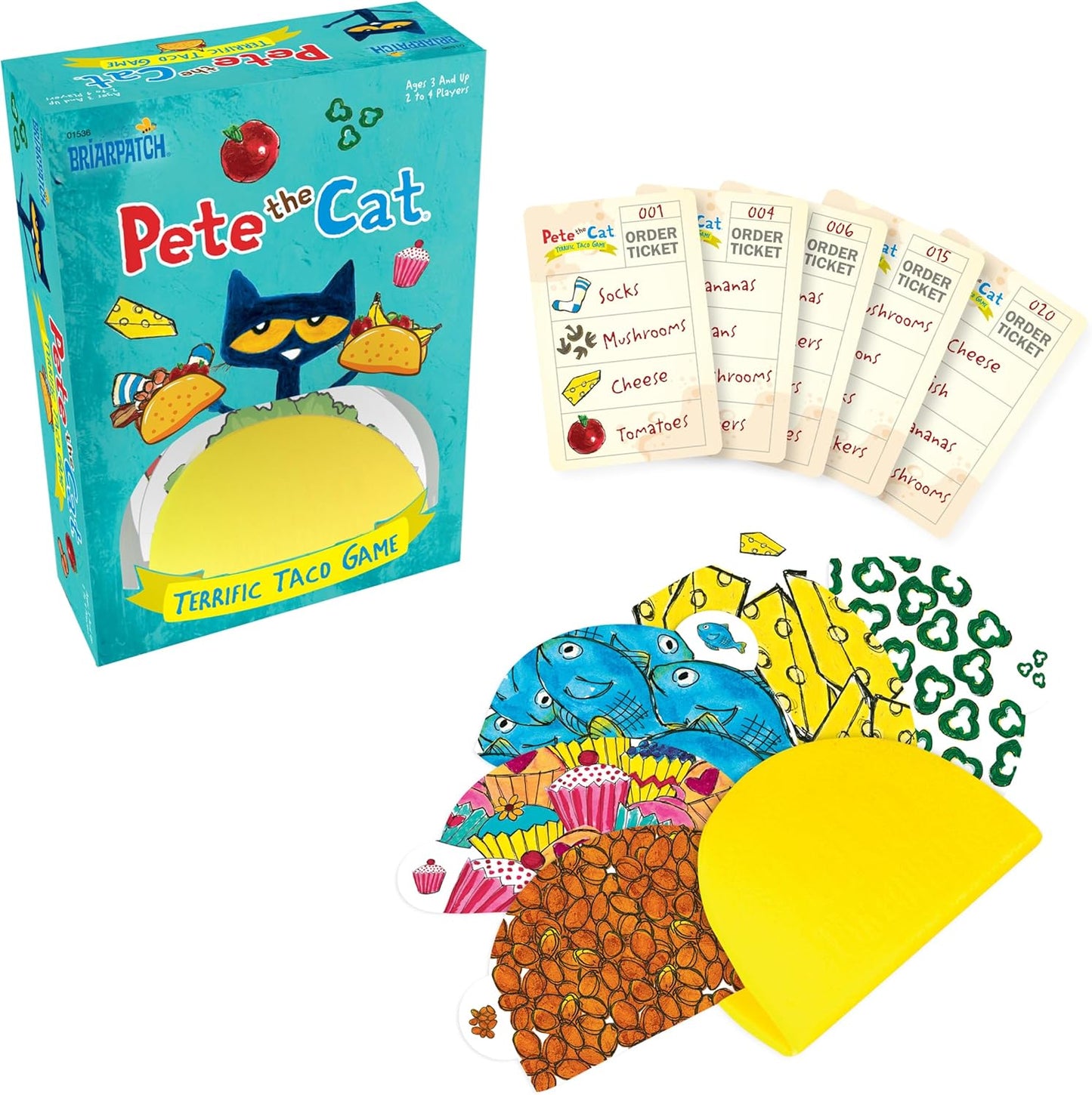Briarpatch, Pete The Cat Terrific Taco Game, Based On Early Reader Books by James Dean, Preschool Learning for Children