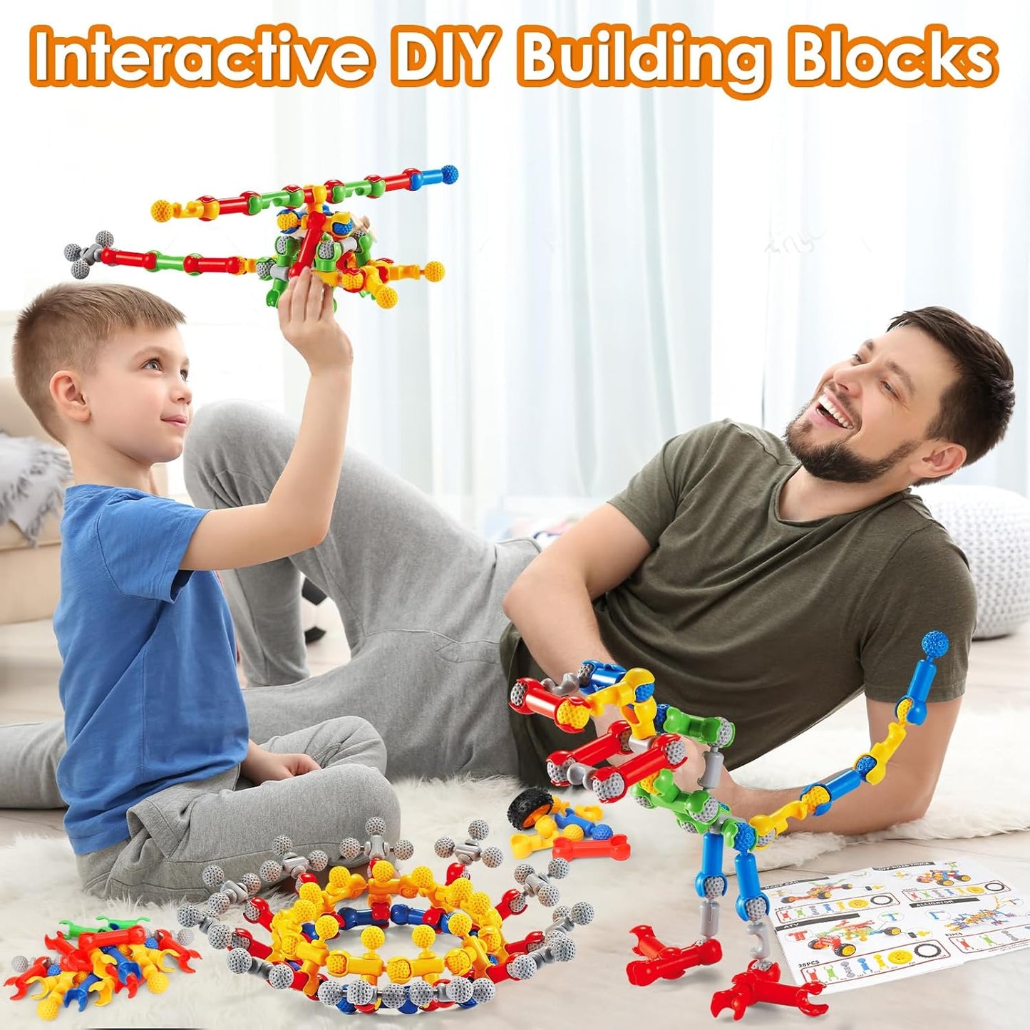 MOONTOY 11 in 1 STEM Kits Building Toys for Kids Ages 4-8 5-7, Stem Toys for 4 5 6 7 8 Year Old Boy Birthday Gift, Educational Construction Set for Boys 4-6 6-8 5-8, Creative Learning Engineering Game