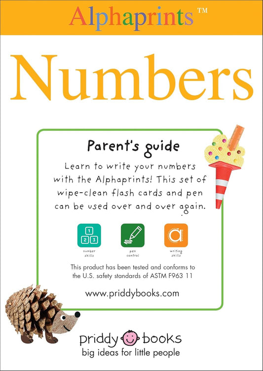 Alphaprints: Wipe Clean Flash Cards Numbers (Wipe Clean Activity Flash Cards)