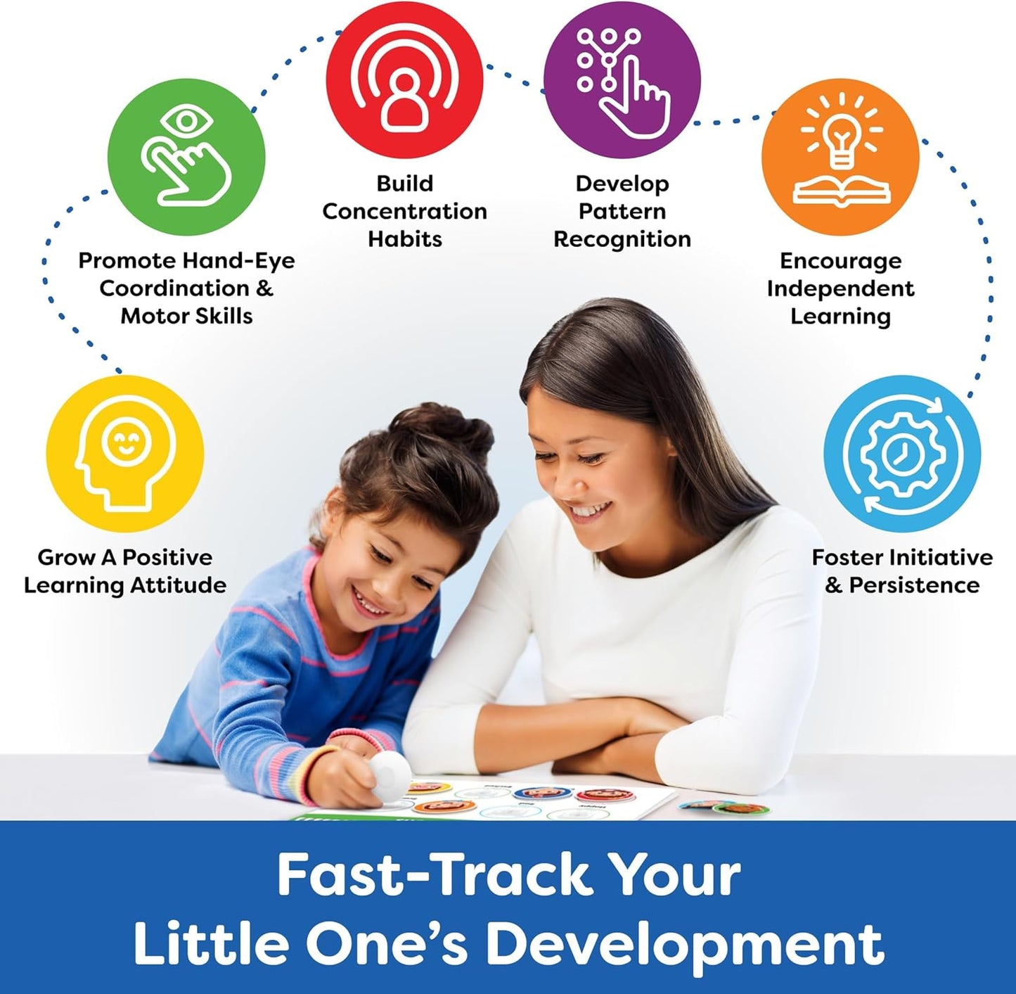 Montessori Preschool Busy Book for Toddlers Ages 3 and Up - Preassembled - Preschool Learning Activities Montessori Educational Toys - Gifts for 3 Year Old Boys, Toddler Learning Toys Activities