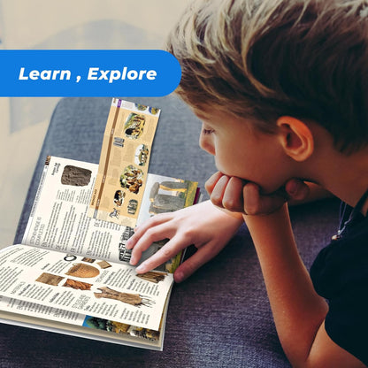 EDUMAN Stone Ages Fossil Dig Kit for Kids, Dig it Up Ancient Creatures Kit, Archaeology Kits with Mining Kit Tools, Educational Toys & Stem Toys for Kids Age 6 for Boys Girls
