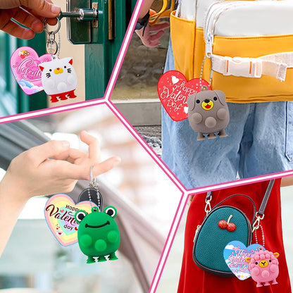 ChildFun 24 PCS Party Favors for Kids,3D Animal Pop Toys,Goodie Bags Stuffers for Kids,Pinata Stuffers Carnival Prizes,Fidget Toys Bulk,Prize for Classroom,Suction Toys for Toddlers