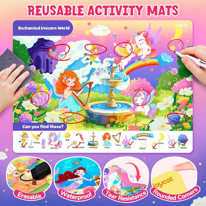 JoyCat Search and Find Activity Books, Animal Preschool Learning Activities for Toddlers & Kids, Travel Toys for Road Trip Car and Airplane, Busy Toy, Educational Game Gifts for Boys Girls Ages 3-5