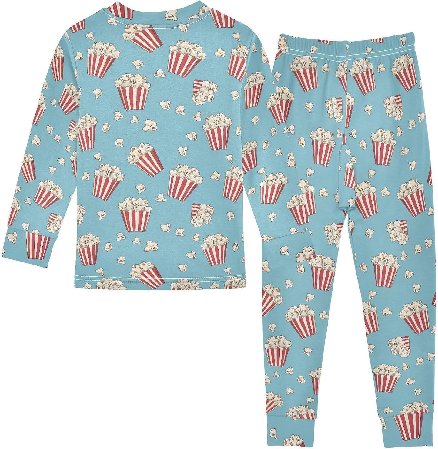 ALAZA Shark Starfish Palm Tree 2 Piece Pajama Set Long Sleeve Top and Pants Sleepwear Unisex - Colors B