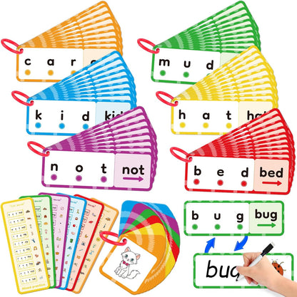 Blends & Digraphs Cards,Phonics Games,Learn to Read,Speech Therapy Toys for Toddlers Kids,Sight Word Games Spelling Reading Learning,Kindergarten Preschool Learning Activities,Educational Toy