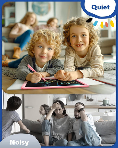 Bravokids Toys for 3-6 Years Old Girls Boys, LCD Writing Tablet 10 Inch Doodle Board, Electronic Drawing Pads, Educational Birthday Gift for 3 4 5 6 7 8 Years Old Kids Toddler (Blue)