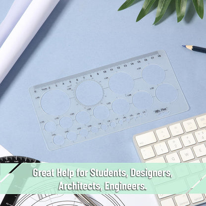 Mr. Pen Circle Templates - Large & Small Sizes, Circle Stencil & Ruler for Drafting & Drawing