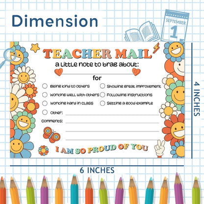 LOVEDMORE Video Game Theme Positive Brag Card, Teacher Mail for Elementary Classroom Must Have Rewards to Students, Elementary Teacher Supplies