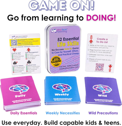 Mind Brain Emotion 52 Essential Conversations for Home, Therapy, Speech, School Classroom - Conversation Cards for Kids, Family, Teacher & Counselor to Build Growth Mindset & Communication Skills