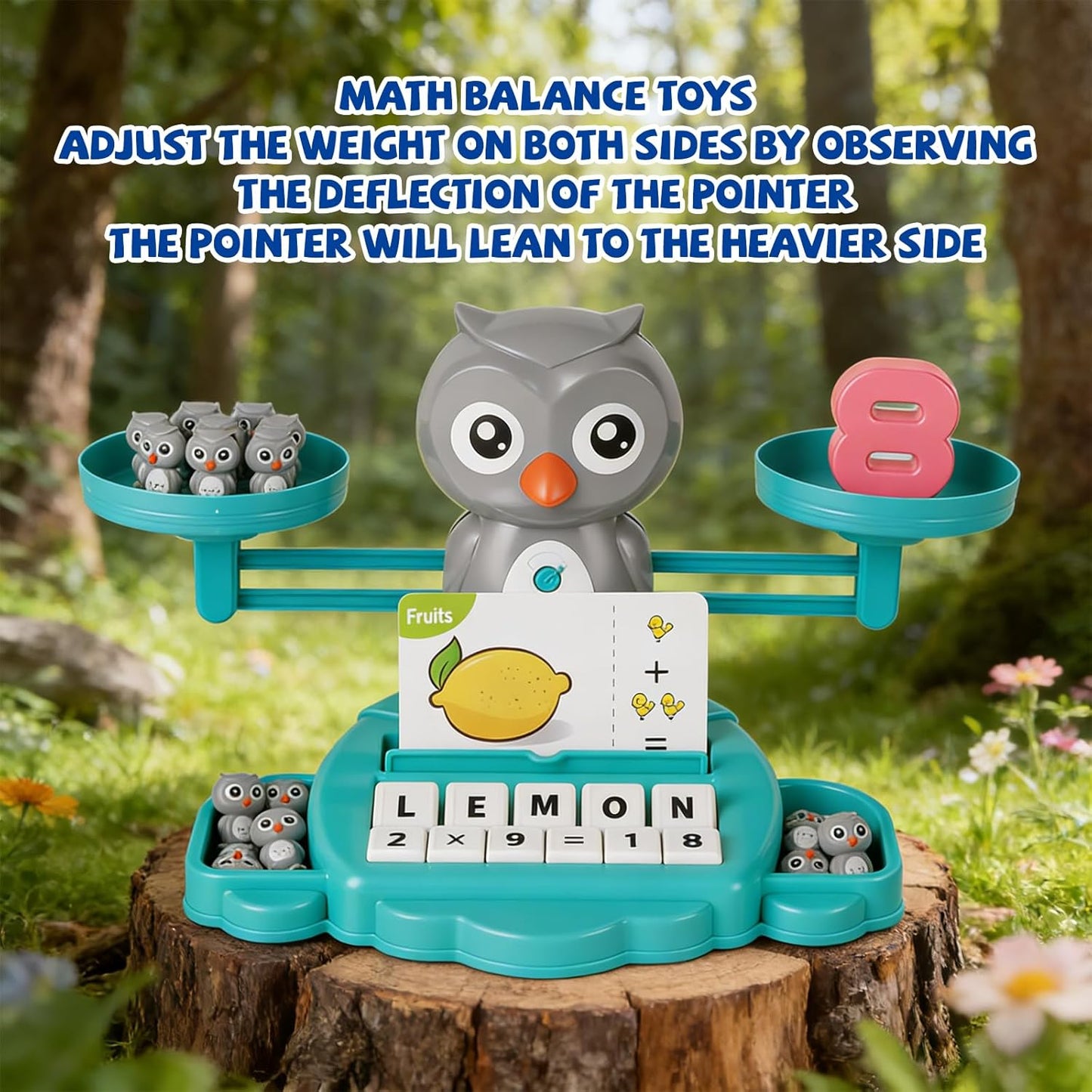 Snugzy Dinosaur Balance Counting Toys Math Game Montessori Toys Learning Games for Kids Educational Toy Gifts for Boys Girls Age 5-7