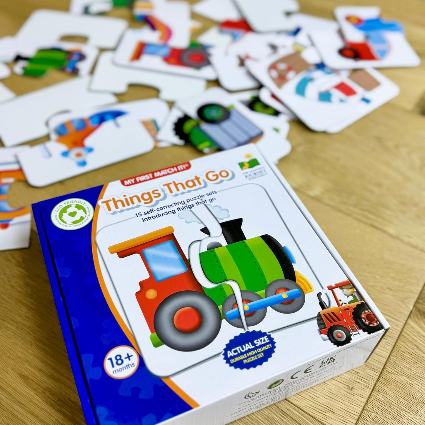 The Learning Journey: My First Match It - Dinosaurs - 2 Year Old Toys, Puzzles for Toddlers, Toddler Puzzle, Educational Toys for 2 Year Old - 15 Self-Correcting Matching Puzzles - Award Winning Toys