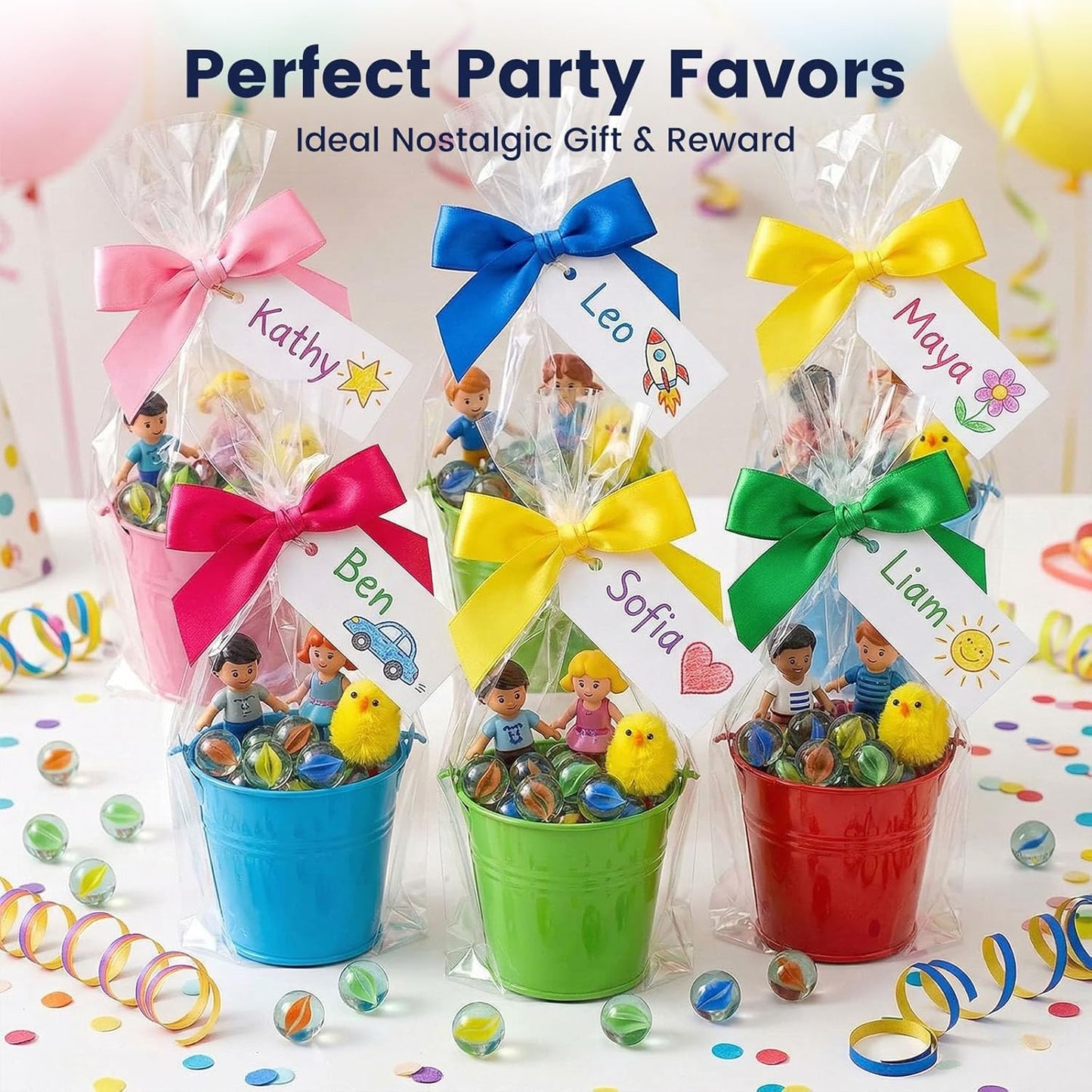 LovesTown 100PCS Glass Marbles Bulk, for Kids Marble Run Game, DIY and Home Decoration