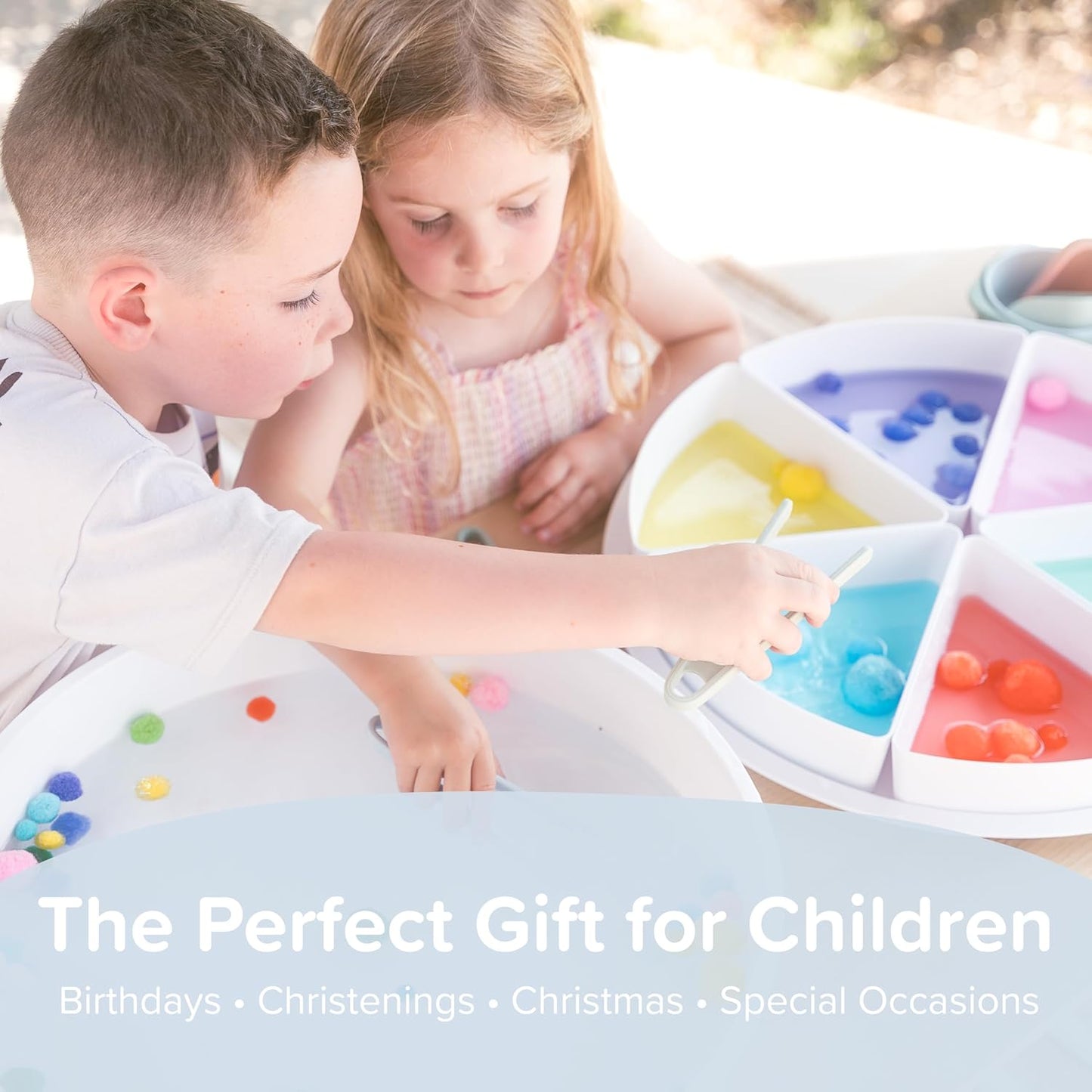 Inspire My Play Starter Bundle - Sensory Bin with Lid and Removable Storage Inserts