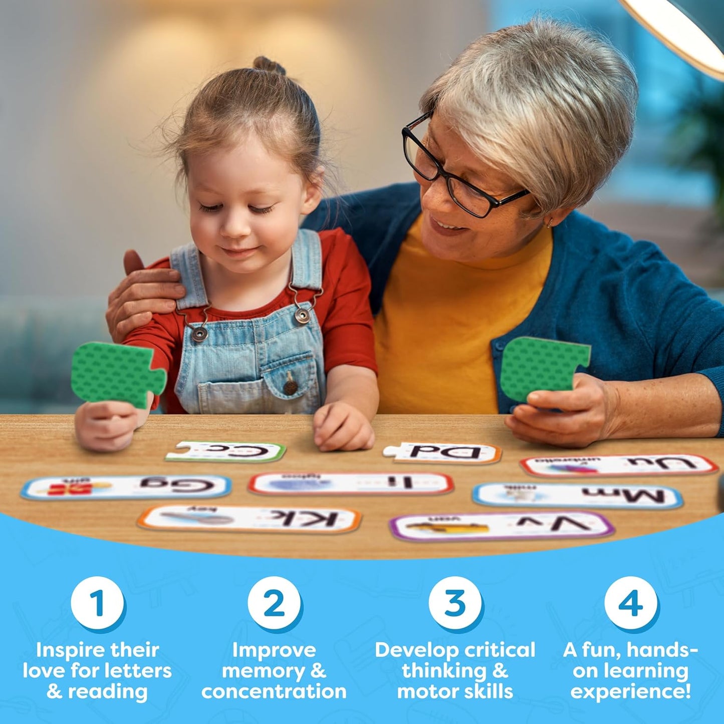 Number Puzzle Kindergarten Math Games - Number Matching Puzzle - 20 Sets Learning Numbers Puzzles - Counting Toys for Toddlers Kids Ages 3-5 - Educational Toys Preschool Learning Activities
