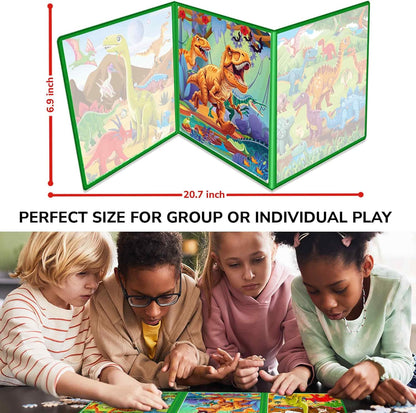 QUOKKA Magnetic Puzzles for Kids Ages 4-6 – Magnetic Fractions Learning Set for Kids 6-12 – Math Games for Homeschooling, Classrooms & Travel – 110 Magnets, 12 Task Pages, Marker – Toddler Travel Toys