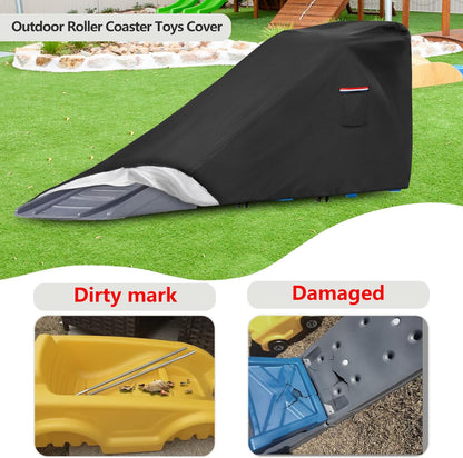 Toddler Roller Coaster Cover for Kids Up & Down Roller Coaster ,Waterproof Dust Proof Anti-UV Outdoor Roller Coaster Toys Cover,Cover only