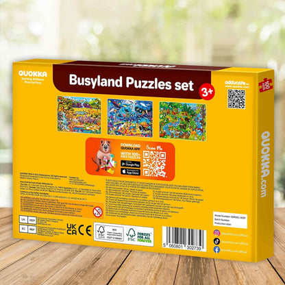QUOKKA 100 Piece Puzzles for Kids Ages 4-6 – Floor Kids Puzzles Ages 6-8 Year Old – Toy for Learning Forest Animals for 8-10 yo – Jigsaw Toddler Game for Boy and Girl 3-5
