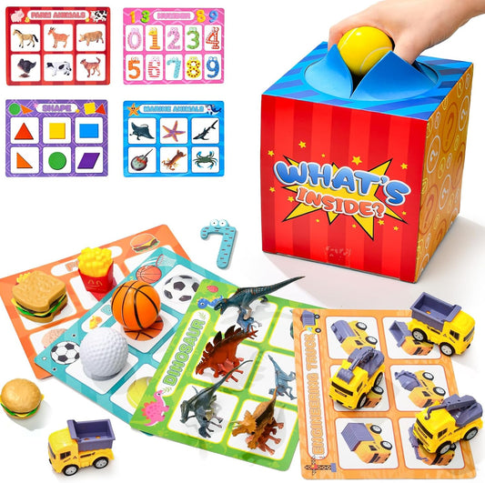 Golray Sorting Toys for Toddlers with Mystery Box, Educational Sorting Games with 8 Themes and 52 Matching Pieces for Preschool & Home Learning, Speech Therapy Toys, Montessori Gift for Kids Ages 3–5
