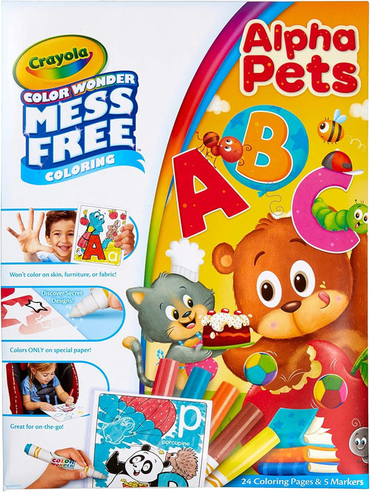 Crayola Color Wonder Prehistoric Pals, Dinosaur Coloring Pages, Mess Free Coloring for Toddlers, Dinosaur Toys, Toddler Travel Activity & Gifts