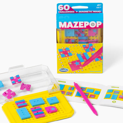 ThinkFun MazePop | Magnetic Puzzle Game | 60 Brain-Boosting Mazes | Travel-Friendly Logic Toy | Ages 8+
