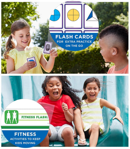 Summer Bridge Activities 2nd to 3rd Grade Workbooks, Activity Book with Math, Reading Comprehension, Science, Fitness, Social Studies, Writing Practice, and Flash Cards (Volume 4)