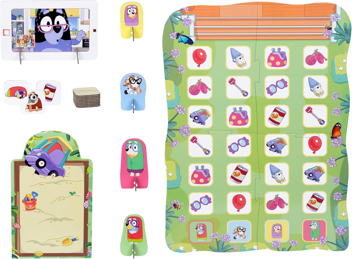 Bluey Shopping List Game, Join Bluey, Bingo, Bandit & Chilli On A Fun Supermarket Adventure, Race to Fill Your Trolley in This Fun Memory and Matching Game, for Ages 3+, 2-4 Players