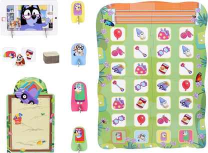 Bluey Shopping List Game, Join Bluey, Bingo, Bandit & Chilli On A Fun Supermarket Adventure, Race to Fill Your Trolley in This Fun Memory and Matching Game, for Ages 3+, 2-4 Players