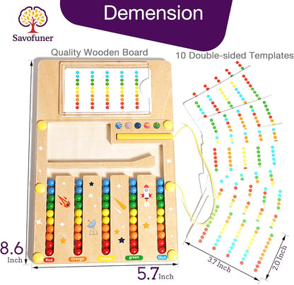 Alzheimers Products for Elderly, Wooden Handhold Games for Seniors with Dementia, Large Memory Care Activities for Parkinson Patients, Easy Cognitive Puzzle Magnetic Maze Crafts Gadgets Gifts
