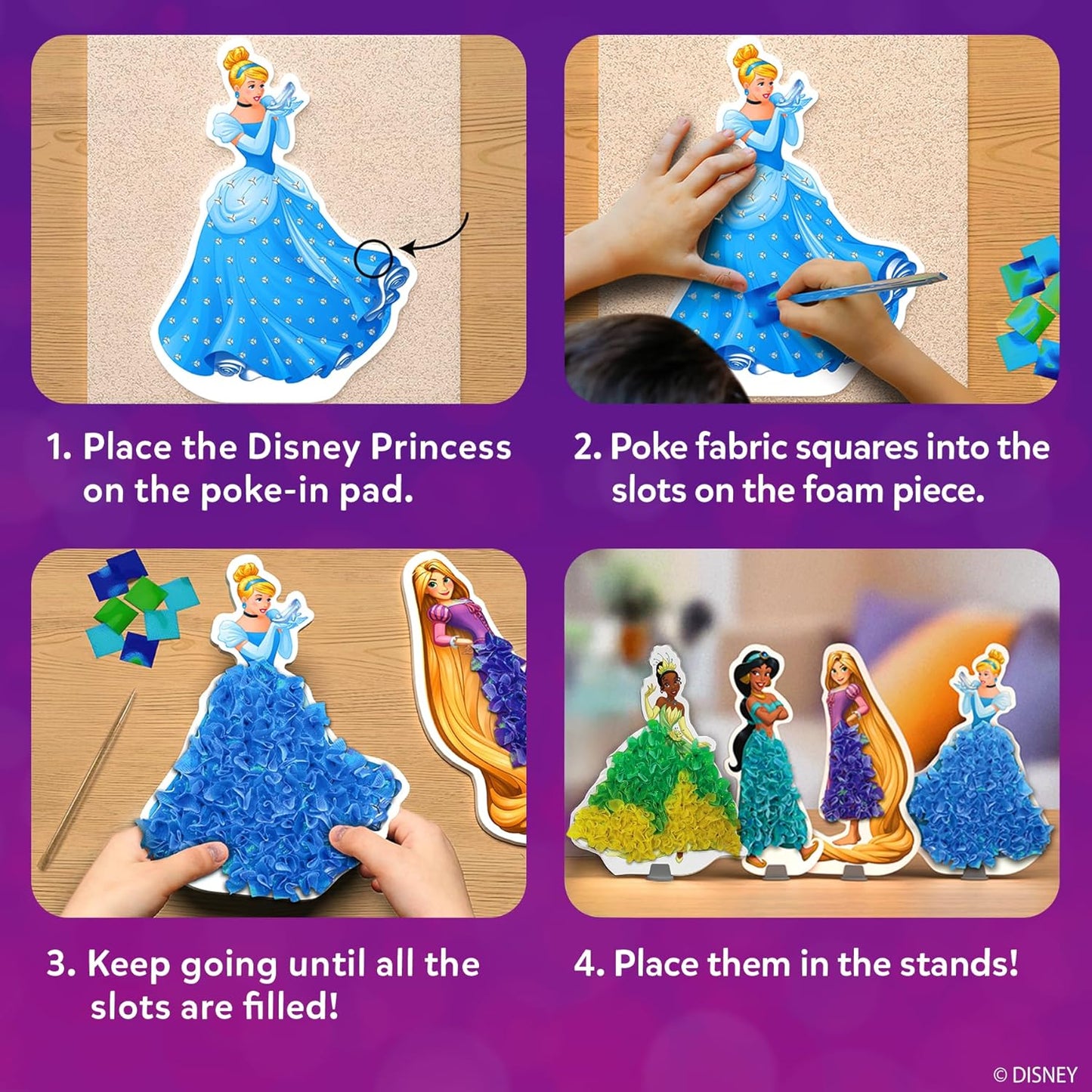 Skillmatics Poke-in Art - Magical Unicorn Dream Decor, Mess-Free Fun for Kids, DIY Wood Craft Kits, Screen-Free Activity, Gifts for Ages 4, 5, 6, 7, 8, 9