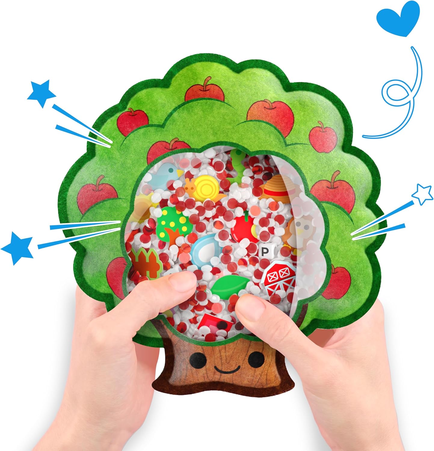 Vango BIZYBOO - The Original Seek & Find Plush - Hidden Object Search Problem Solving Educational Matching Game for Kids 2 and Up (Spike)