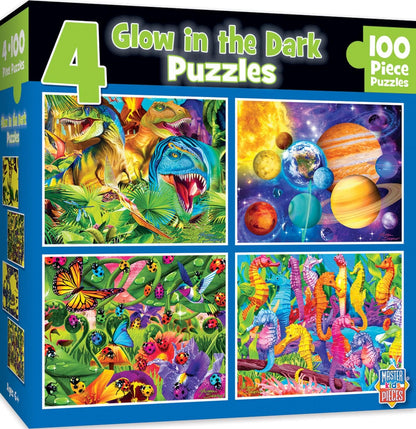 MasterPieces Puzzle Set - 4-Pack 24 Piece Jigsaw Puzzle for Kids - Sesame Street 4-Pack - 8"x10"