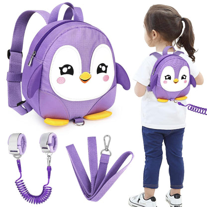 Accmor Toddler Harness Backpack Leash, Cute Dinosaur Backpacks with Anti Lost Wrist Link, Cute Mini Child Backpack Wristband Tether Strap and Protection Leashes for Boys Girls Aged 1-3 Years
