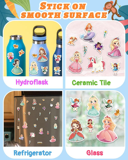Benresive Reusable Sticker Books for Toddlers, Fun Travel Stickers for Kids, Toddler Sticker Book, Crafts Activities for Toddlers, 3 and Up Birthady Gifts - Vehicle