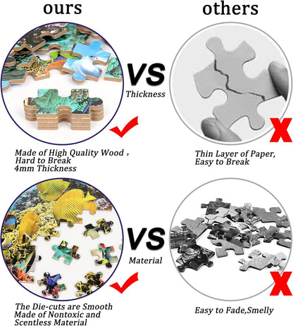 LELEMON 100 Pieces Jigsaw Puzzles in a Metal Box for Kids Age for 4-8 Boys Girls Toy Puzzles Construction Site Vehicles Children Learning Educational Puzzles Toys