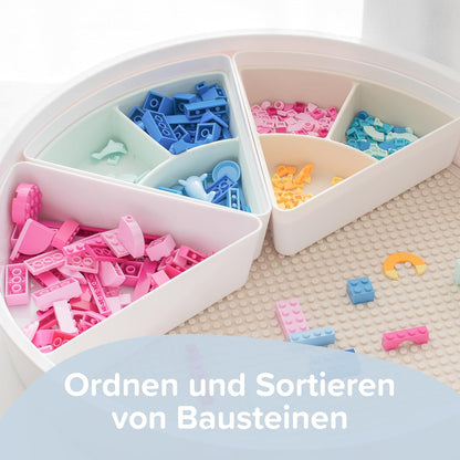 Inspire My Play - 3 x Silicone Sorting and Organising Compartments - Compatible with Sensory PlayTray - Sensory Bin Accessories - Early Development & Activity Toys for Disabled Children - Stone