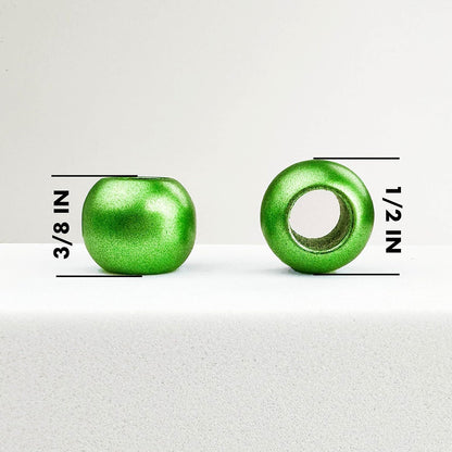 300 Acrylic Large Hole Beads for Crafts and for Hair 10mm x 12mm Acrylic Barrel Beads with 5.7mm Large Hole, Glossy Primary Assortment