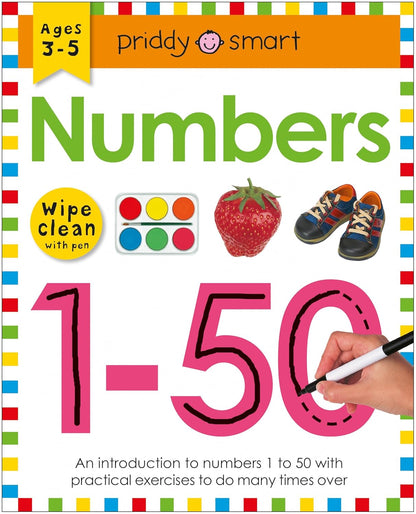 Numbers 1-50 (Wipe Clean Workbook): Ages 3-5; Wipe-Clean With Pen (Wipe Clean Learning Books)