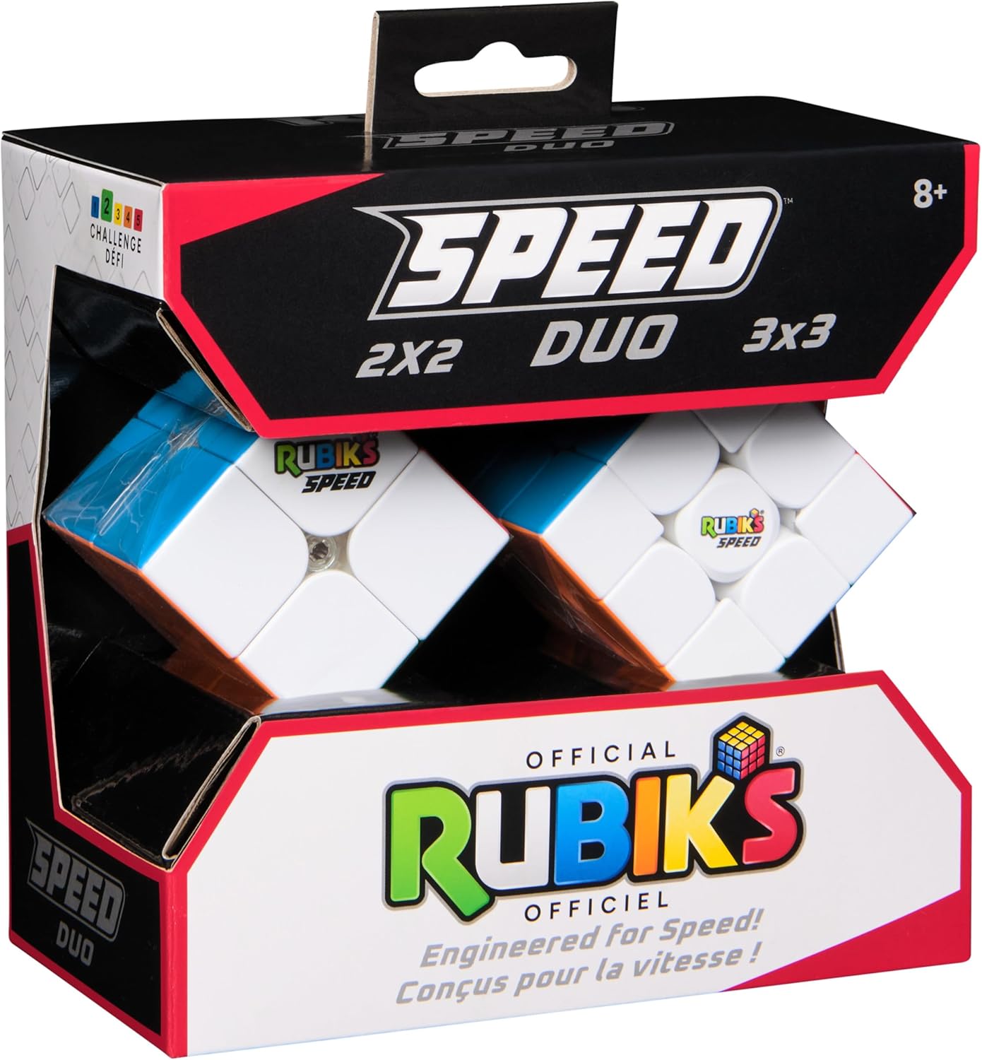 Rubik’s Cube, 3x3 Magnetic Speed Cube for Super Fast Solves, Twisting Fidget Toy, Challenging Brain Teaser & Sensory Puzzle for Adults, Teens, & Kids, for Ages 8 & Up
