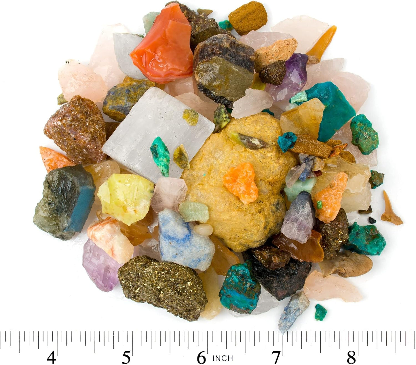 Boone's Mill Gemstone Paydirt | 5 Pounds | Gem Mining Rough Stone Mix | Rock Fossil ID Guide