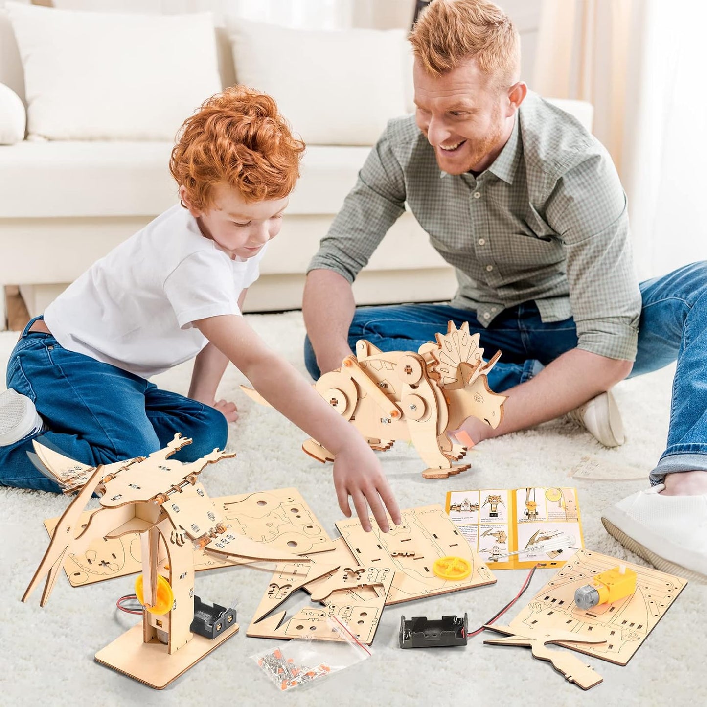 STEM Science Kits for Kids Ages 8-12 8-10, Wood Building Crafts Kits for Boys, STEM Toys for Ages 8-13 9 10 11 Year Old Gifts, Kids Science Engineering Experiment Projects, 3D Wooden Puzzles 10-12