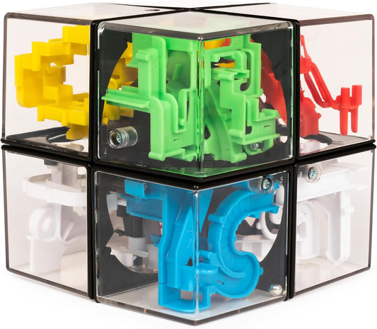 Rubik’s Perplexus Fusion 3x3 Gravity 3D Maze Game Brain Teaser Puzzle Ball | Anxiety Relief Items Cool Stuff | Sensory Toys for Adults & Kids Ages 8+
