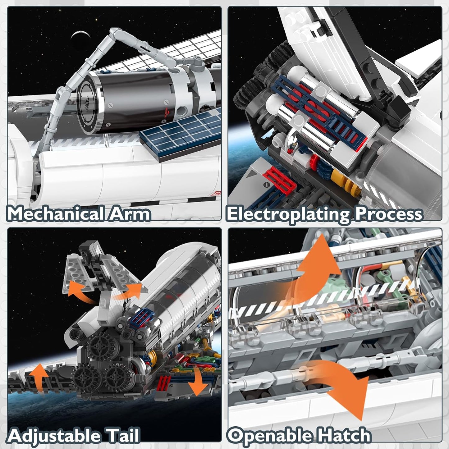 JMBricklayer Space Telescope Building Sets for Adults, Cool Space Planet Building Toys with Lights 70009, Space Exploration Telescope Model Kits for Adult, Ideal Gift for Space Lovers, Kid 14+(995PCS)