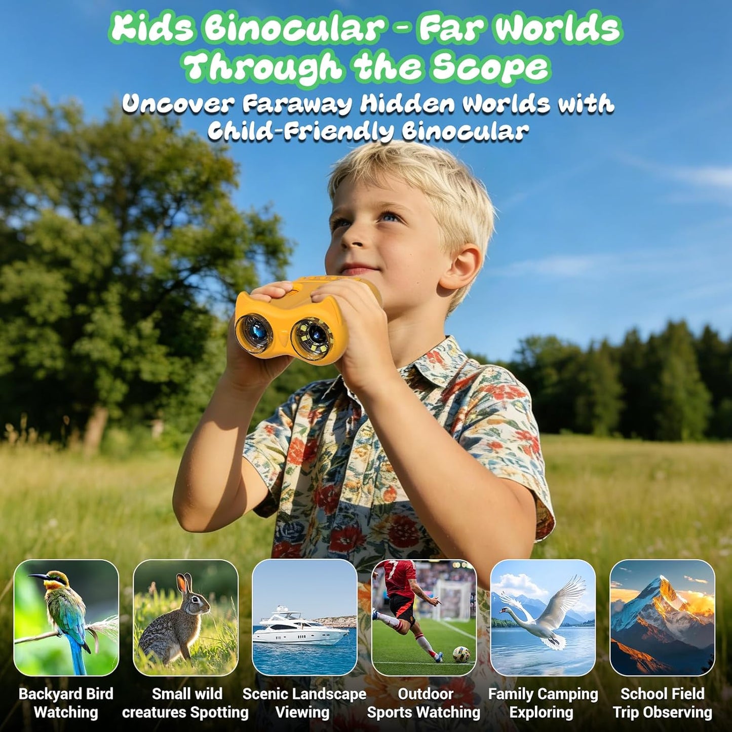 Handheld Microscope for Kids, 2 in 1 1000X Pocket Digital Microscope & 10X Telescope for Kids - Science Kits STEM Toys - Gifts for Boys Girls Ages 3 4 5 6 7 8 9 10 11 12 (Orange)