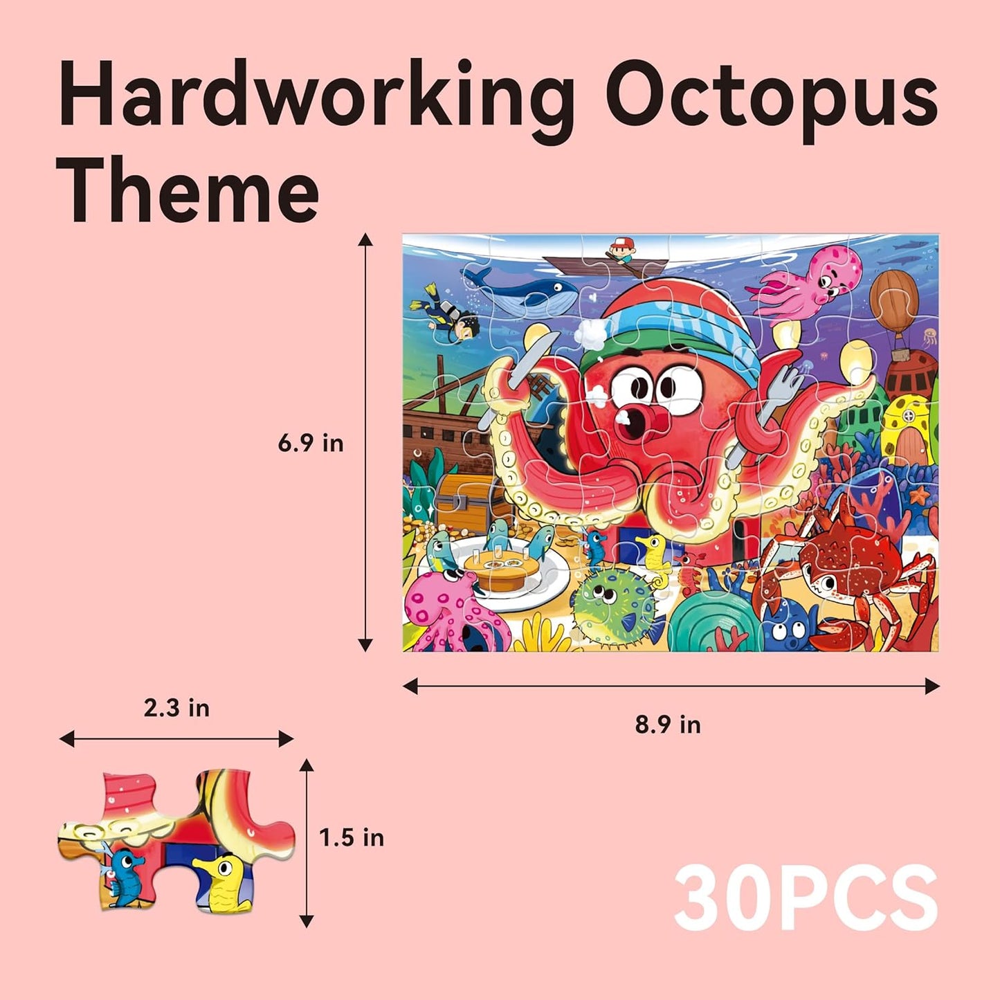 Dotimo 4-Pack Dinosaur Puzzles for Kids Ages 3-5, Progressive Learning Puzzles with Storage Box – 24/30/35/48 Piece Educational Games for Toddlers, Family Activities & Gifts