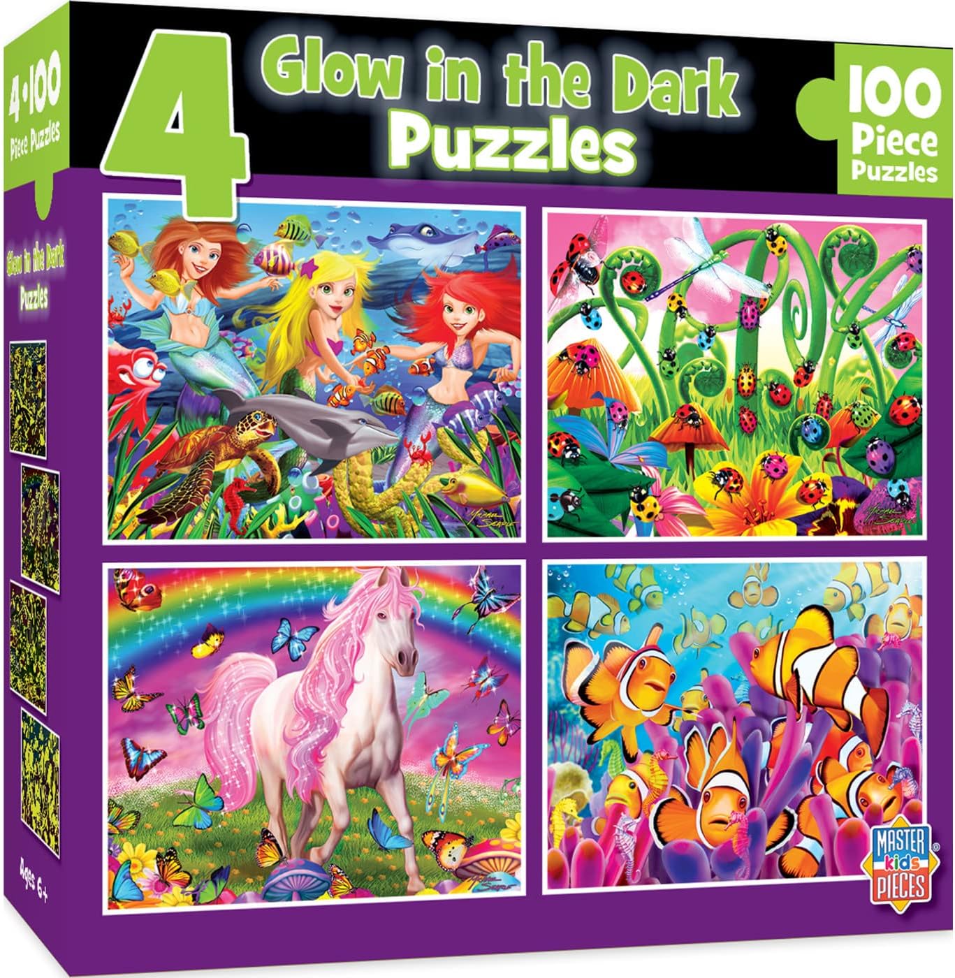 MasterPieces Puzzle Set - 4-Pack 24 Piece Jigsaw Puzzle for Kids - Sesame Street 4-Pack - 8"x10"