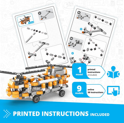ENGINO- Inventor STEM Toys, Robotorized GinoBot, Construction Toys for Kids 9+, STEM Building Toys, STEM Projects, Gifts for Boys & Girls