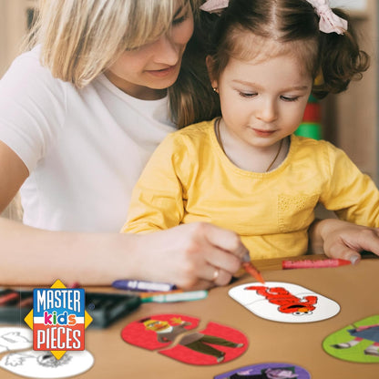 MasterPieces Kids Games - Sesame Street Heads & Toes Matching Game - Fun and Educational - Laugh and Learn