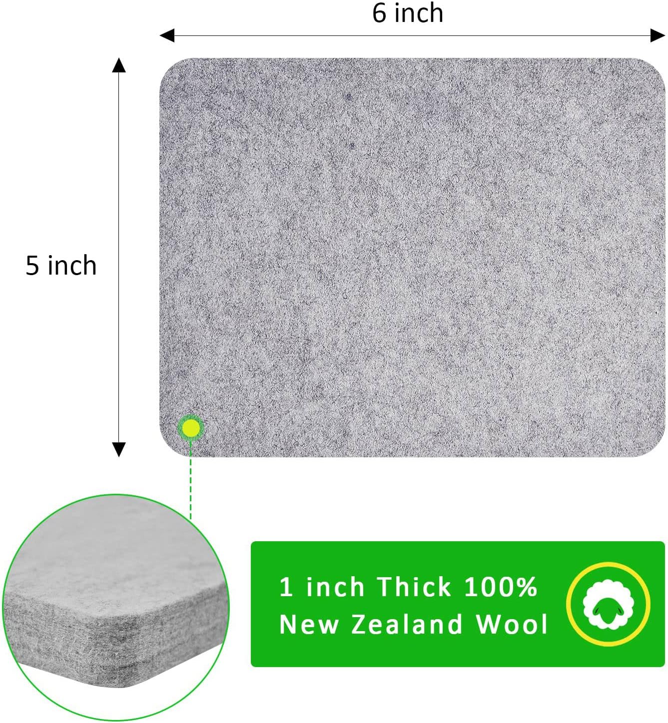 YCWEI YCWEI Needle Felting Pad,100% Natural Wool Needled Felting Mat, 8 x 10 x 1 inch Eco-Friendly Felting Block, Thick and Firm Needle Felting Base